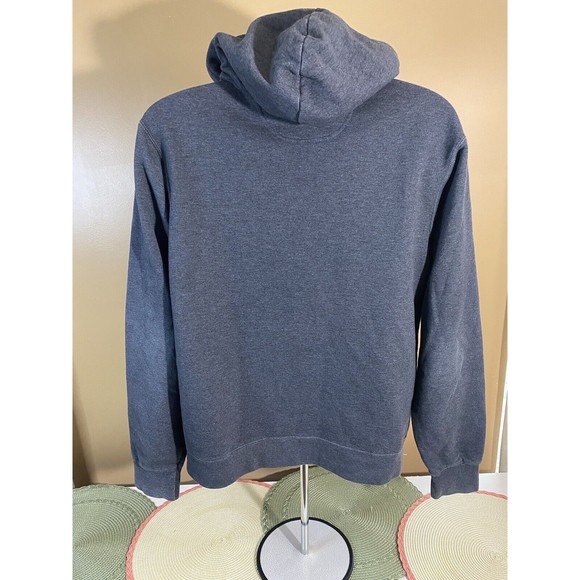 American Flag Baseball Theme Print Gray Pullover Hoodie Size M - Picture 7 of 15